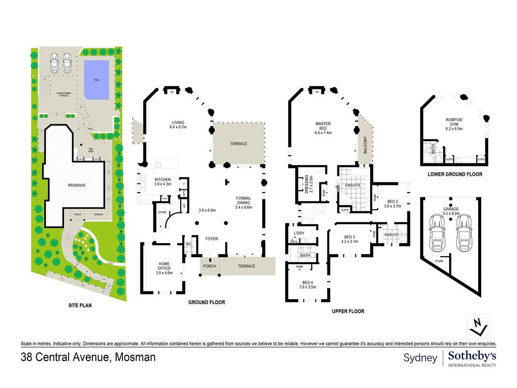 38 Central Avenue, Mosman NSW 2088 floorplan