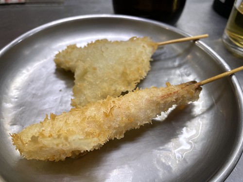 Deep-fried skewers from Matsui @ kyobashi in Osaka