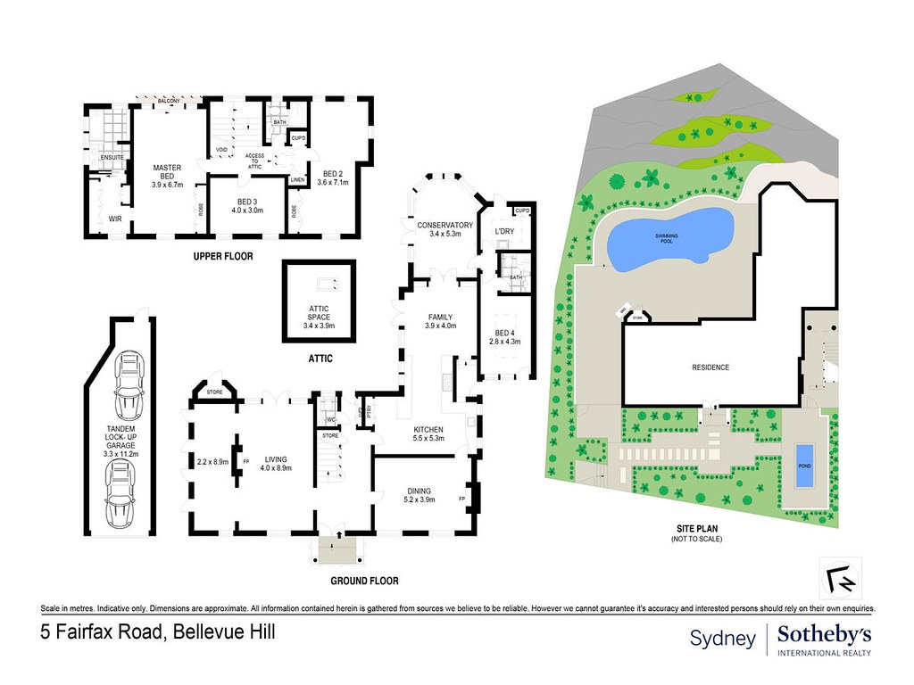 5 Fairfax Road, Bellevue Hill NSW 2023 floorplan