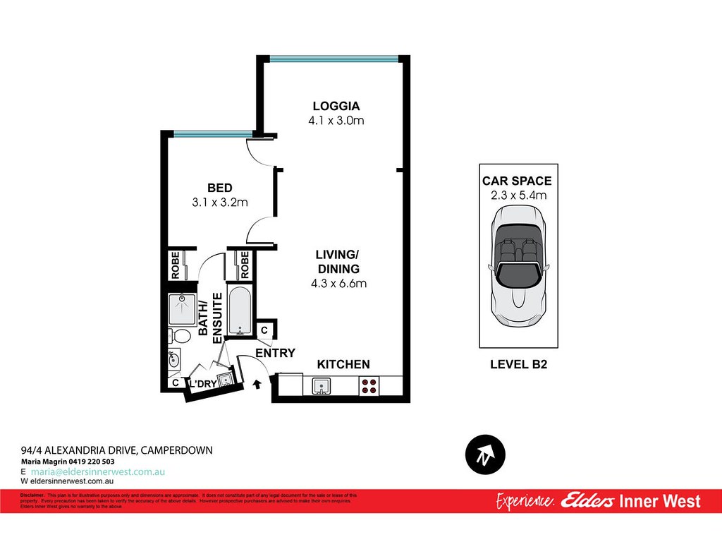 94/4 Alexandra Drive, Camperdown NSW 2050 floorplan