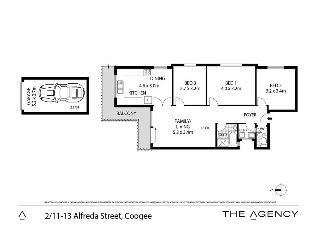 2/11-13 Alfreda Street, Coogee NSW 2034 floorplan