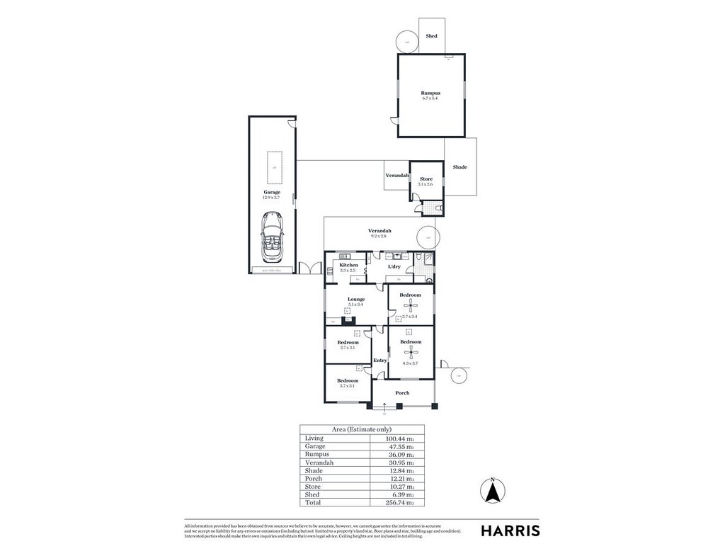 43 Manuel Avenue, Blair Athol SA 5084 floorplan