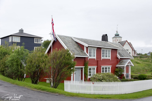 A bucolic house in the small Norwegian town of Bud