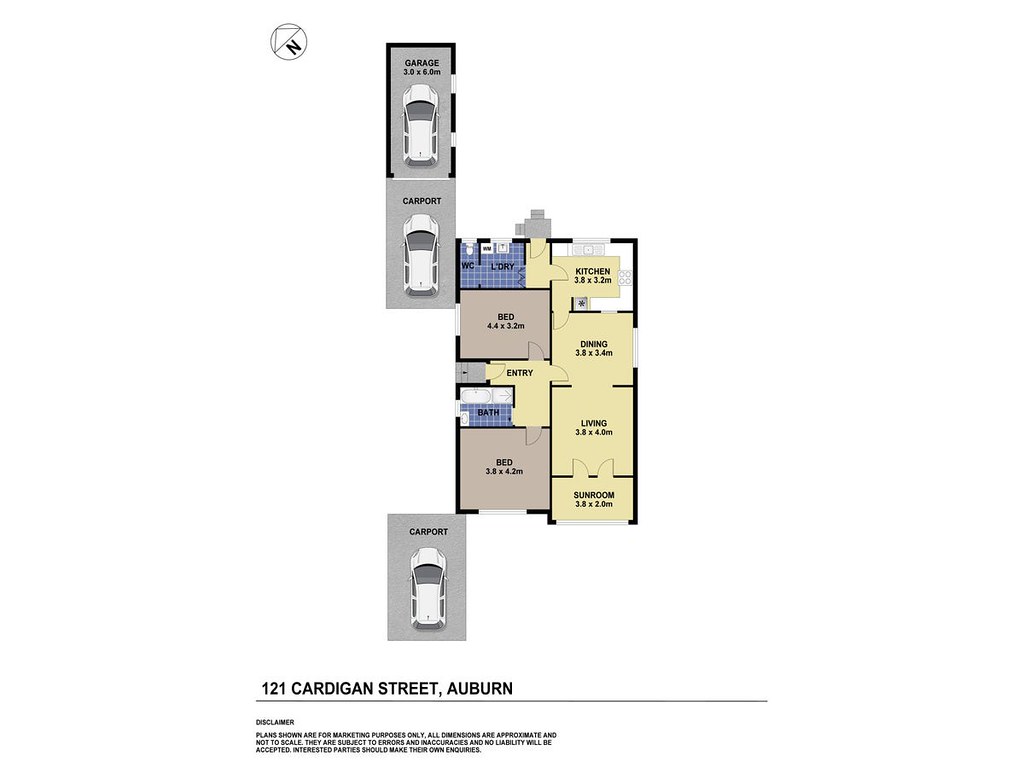 121 Cardigan Street, Auburn NSW 2144 floorplan