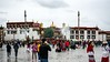 colours, in front of Jokhang temple