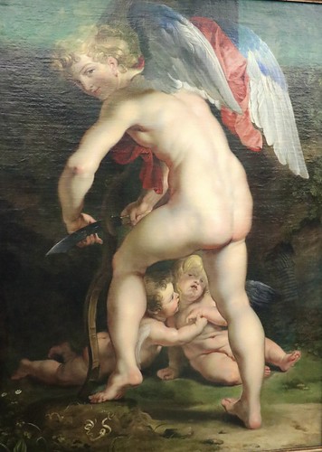 Rubens: Cupid (Eros) Carves the Bow