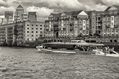 London. Catamaran of the Thames Clippers service.