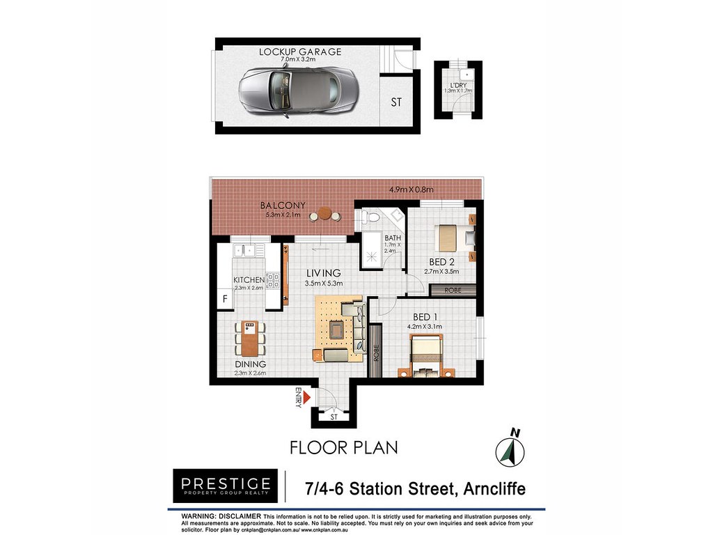 7/4-6 Station Street, Arncliffe NSW 2205 floorplan