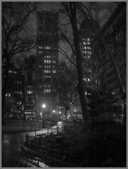 Madison Square Park at night