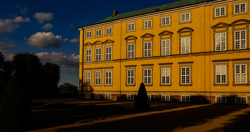 The west wing of Frederiksberg Castle (1699-1703) in the evening sun