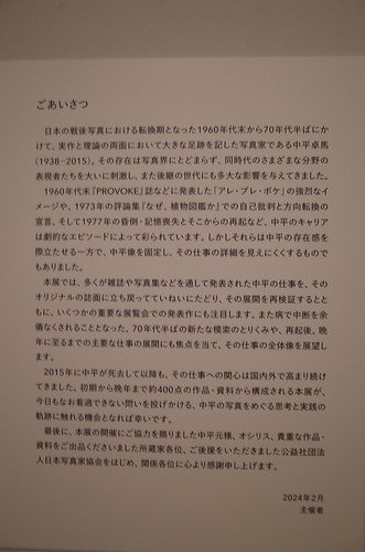 06Ricoh GRⅡ北の丸公園東京国立近代美術館『中平卓馬 火−氾濫』ごあいさつ.