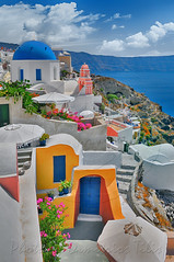 Colors from Oia Santorini