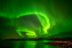 Amazing Aurora Borealis, Henningsvaer, Lofoten