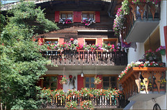 Balconi fioriti a Livigno
