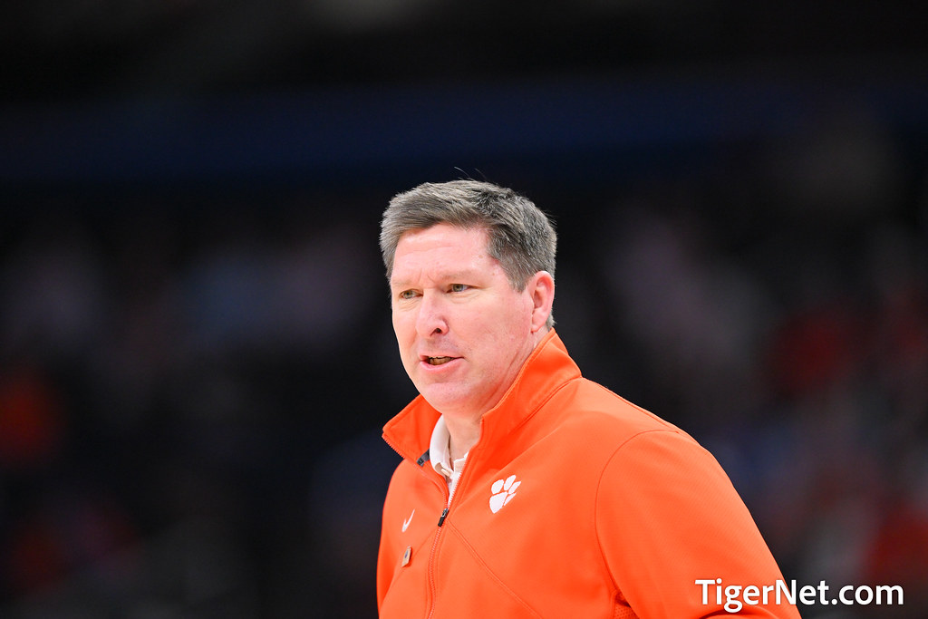 Clemson Basketball Photo of Brad Brownell and Boston College
