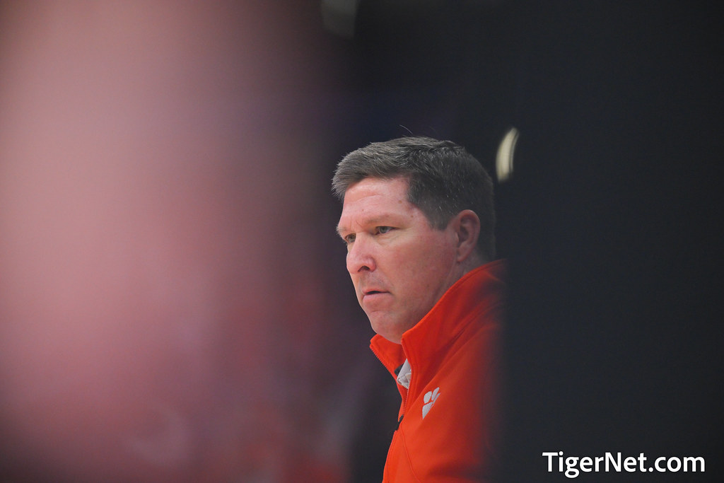 Clemson Basketball Photo of Brad Brownell and college and Boston College