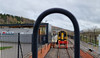 End of the Line - Ebbw Val;e Town station with a class 158 on Tuesday 19 March 2024