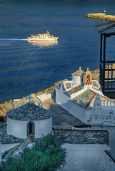 Cruise boat arrival at Skopelos