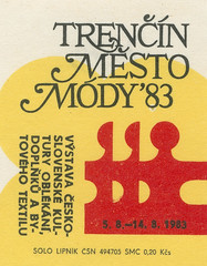 czechoslovakian matchbox label
