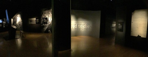 Wide view of the Nelson Mandela traveling exhibition