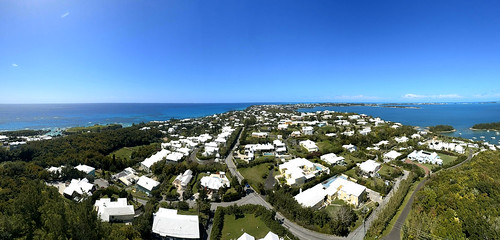 Looking west from Gibb's Hill lighthouse, Bermuda