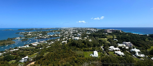 Looking east from Gibb's Hill lighthouse, Bermuda