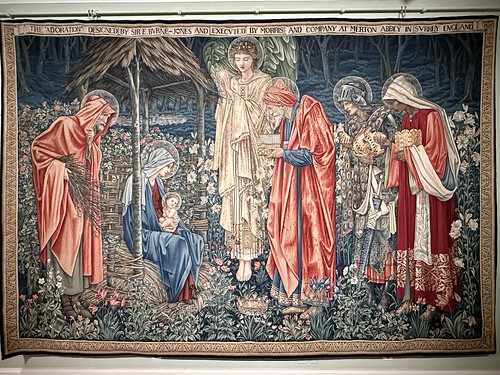 The Adoration of the Magi, tapestry (1902). Designed by Edward Burne Jones (1888) and John Henry Dearle