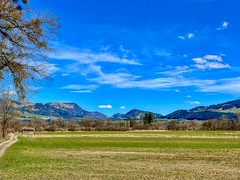 Mountain landscape near Oberaudorf in Bavaria, Germany