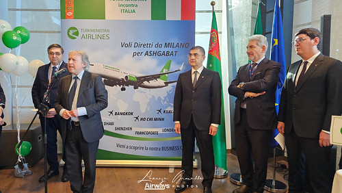 Turmenistan Airlines Inaugural Flight Ashgabat-Milan Malpensa