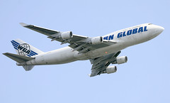 Western Global Airlines B747-400BCF N344KD approaching HKG/VHHH