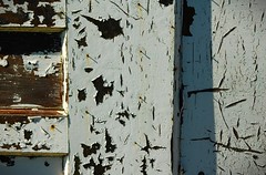 pins and peeling paint