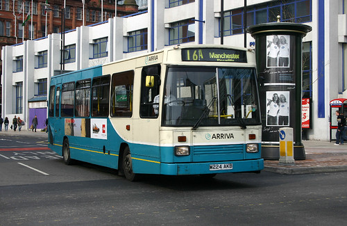 [Arriva North West & Wales] 1224 (M224 AKB) in Manchester on service 16A - John Carter