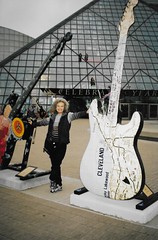 Cleveland Ohio -  The Rock and Hall Hall of Fame - 10 foot tall Guitars
