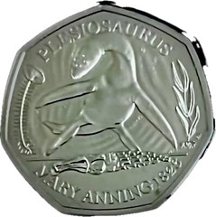 🇬🇧 50 Pence - 0.50 GBP - BU - UNC - ELIZABETH II·D·G·REG·F·D - PLESIOSAURUS - MARY ANNING - 1823 ·2021