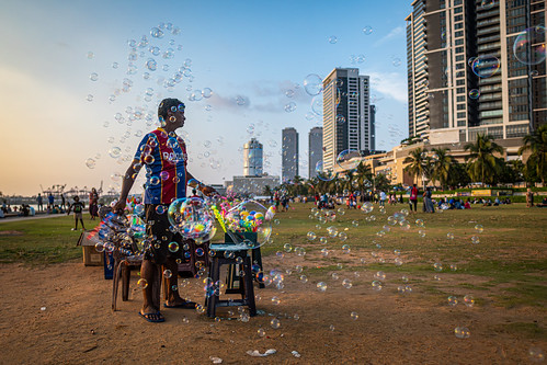 Bubbles at Galle Face