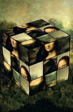 Monna Lisa Enters The Rubik Cube