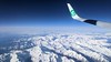 View of The Alps over Italy from a Transavia aeroplane