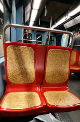 Cork seats on the train