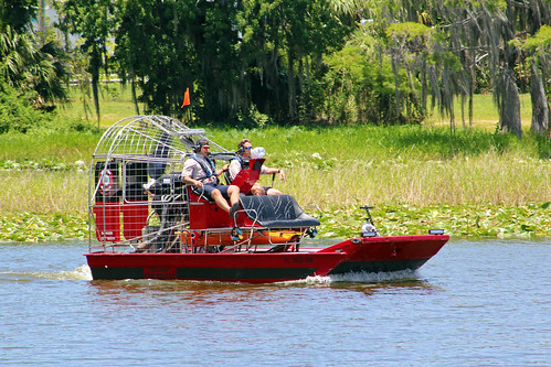 Airboat on Lake Henderson, Inverness