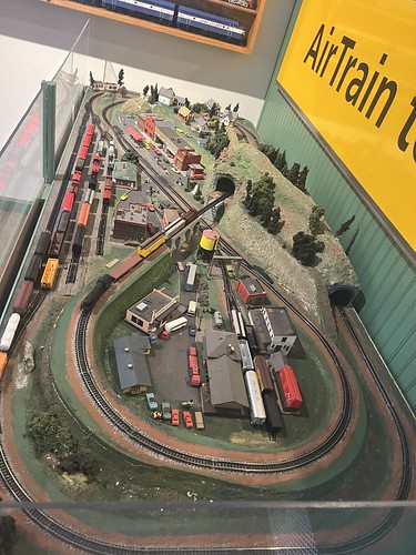 N Scale model train layout at the Railroad Museum of Long Island in Riverhead, New York.