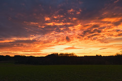 Sunset near Hobscheid