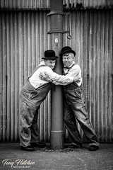 'LAUREL AND HARDY' - 'SANDTOFT TROLLEYBUS MUSEUM 1940's EVENT'