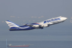 N919CA, Boeing 747-400BCF, National Airlines, Hong Kong