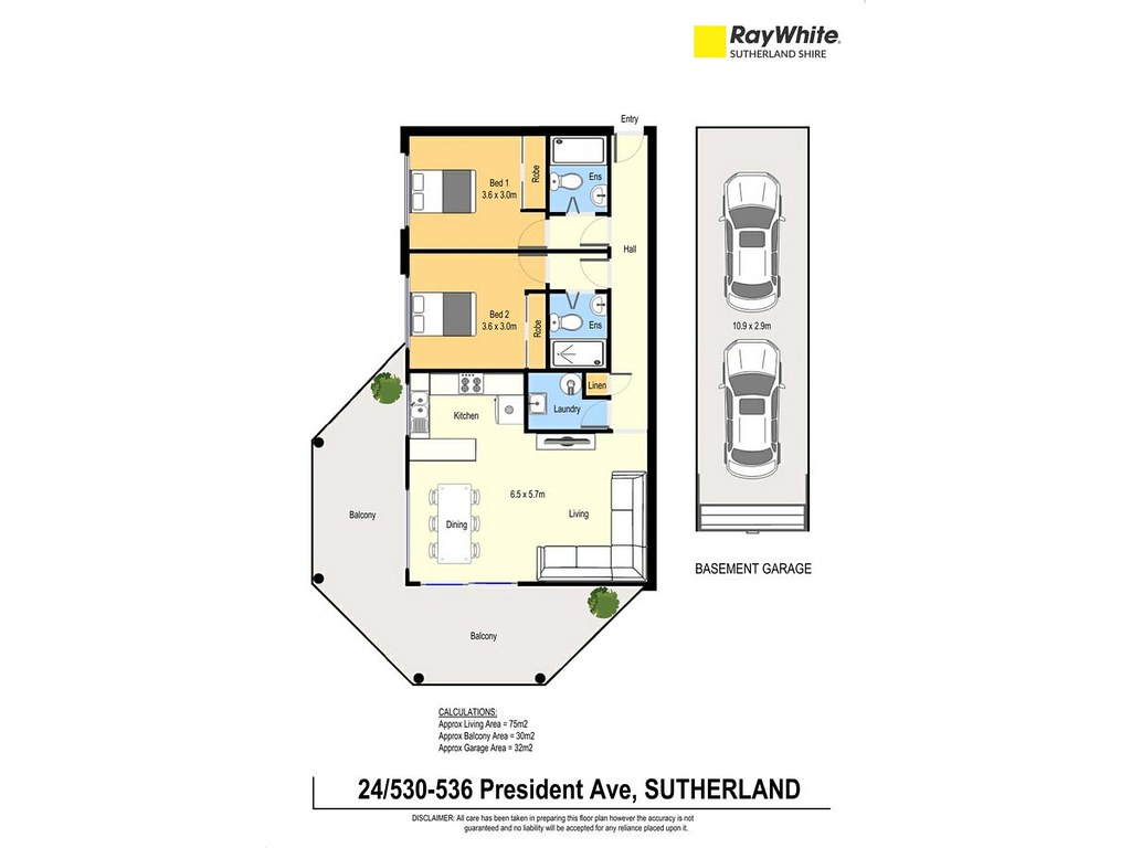 24/530-536 President Avenue, Sutherland NSW 2232 floorplan
