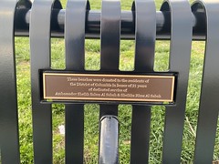 These benches were donated in honor of 21 years of dedicated services