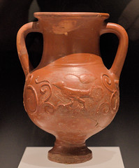 East Gaulish terra sigillata double-handled jug with relief representing a bird,  from Vienna