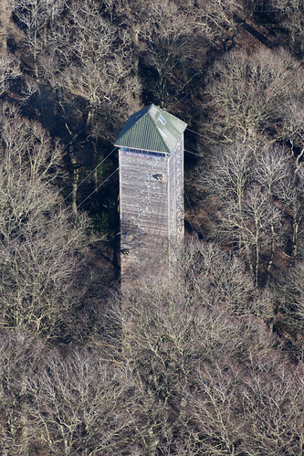 Greshams aerial image - one of Britains tallest climbing towers: the 25m high Bourdillon Tower situa