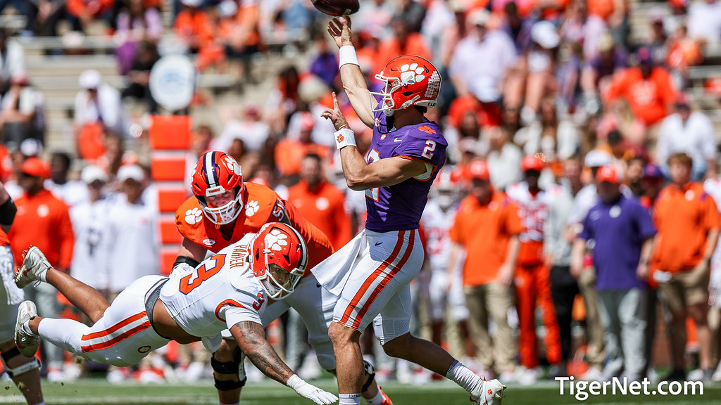 Clemson Football Photo of Cade Klubnik and TJ Parker