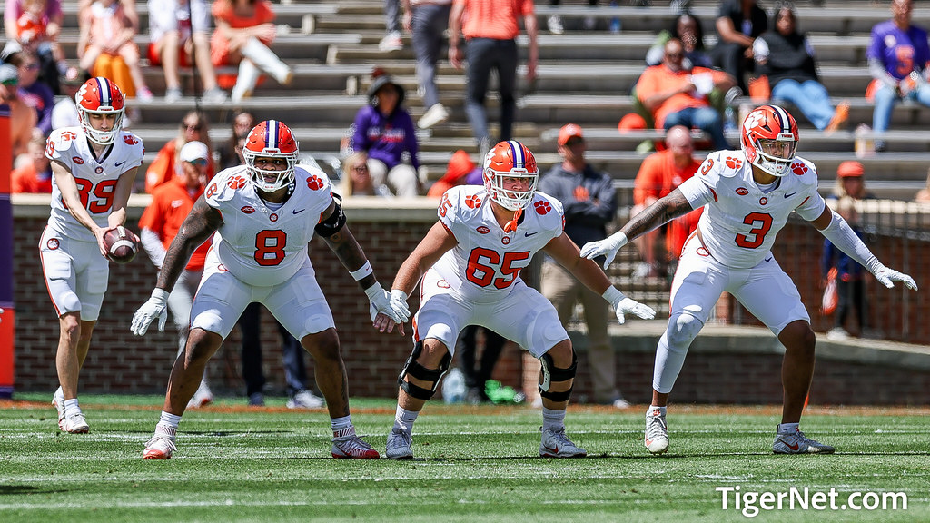 Clemson Football Photo of Aidan Swanson and TJ Parker and trewilliams