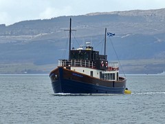 The Majestic Line's mv Glen Massan in Duart Bay this afternoon.